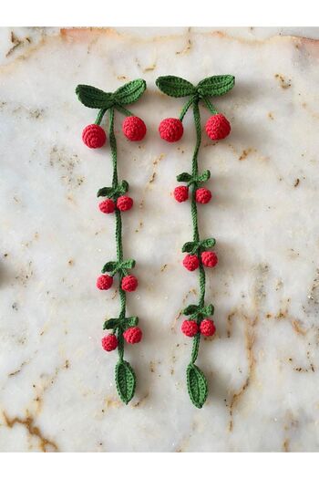 afralya home 1 Piece Baby Braided Amigurumi Cherry Toqa