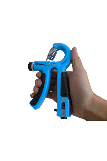 ÇAKABEY 10-60 Kg Vein Remover Wrist Strengthener Adjustable Hand Spring with Counter - Numberer