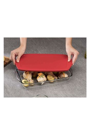 Paşabahçe 59124 Rectangular Pyrex Plastic Lid 3850 Cc