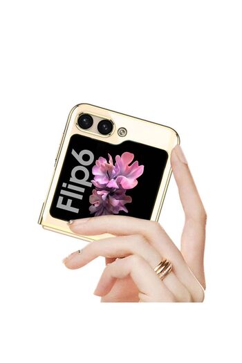Rivor Samsung Galaxy Z Flip 6 Kılıf Kamera Çıkıntılı Kenarları Renkli Ultra İnce Şeffaf Premium Kapak