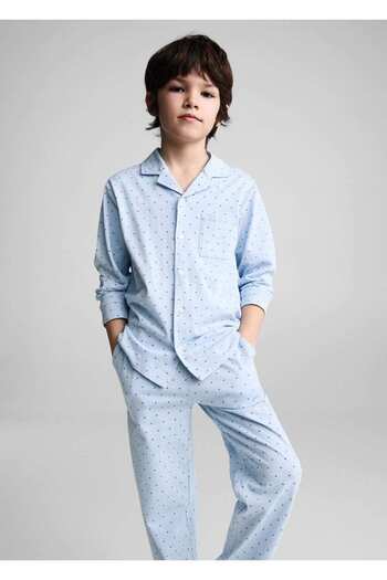 MANGO Kids Desenli uzun pijama
