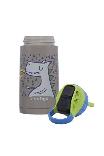 Contigo Gizmo Dragon 380ml Blue Kids Water Bottle - 2178082