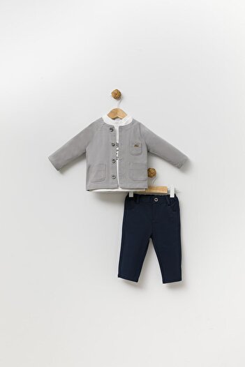 Babydola Gabardine Jacket Trousers Badi Holiday Boys' Sports Suit 3-Piece 13819