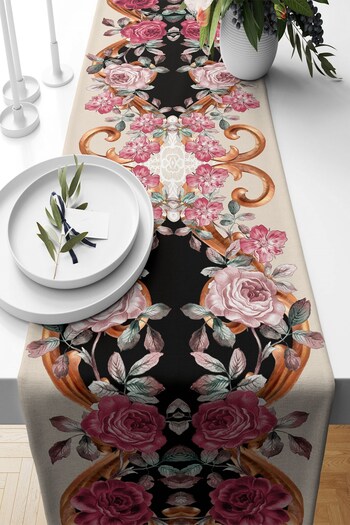 on the clouds Rose Patterned Non-Stable Fabric - Living Room and Kitchen Table Runner, Different Ranir Models