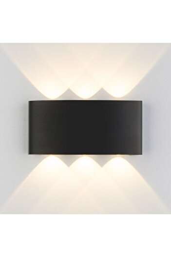 Cata 10 W İki Yönlü Led Duvar Aplik - Gün Işığı (3000K) - Siyah - IP44 - CT-8011