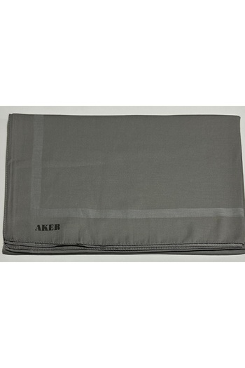 Aker Gray Plain Cotton Cotton Shawl - 1030900 -972