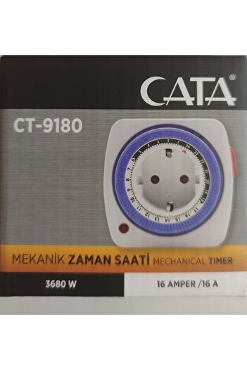 Cata ساعة توقيت ميكانيكية Ct-9180 - مقبس ( )