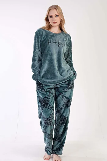 VİENETTA Welsoft Women's Long Sleeve Pajama Set - 304073
