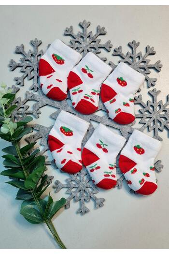 CemBebe 6 Pairs of Baby Socks for Newborn Babies