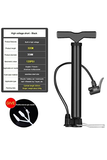 Streak Bicycle Air Inflator Ball Car Pump Hand Pump