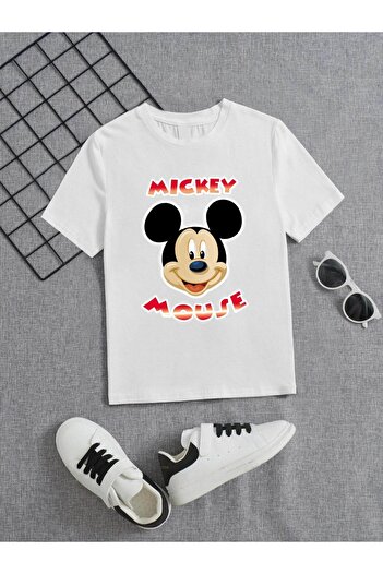 VASK Tricou pentru copii, unisex, confortabil, alb, imprimat din bumbac