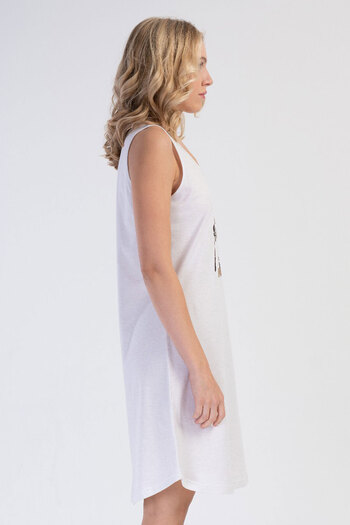 VİENETTA Women's Nightdress with Thick Straps - 312068