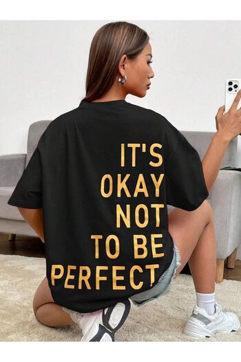 VASK Унісекс PERFECT Оверсайз футболка з принтом