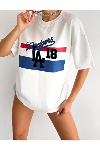 VASK Унісекс La Dodgers надрукований Oversize Tshirt