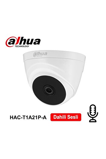 DAHUA Hac-t1a21p-a 2mp 2.8mm Hdcvı Ir Sesli Dome Kamera(20MT)