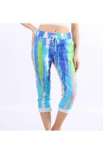 PHUTİ COLLECTION Італійські штани з кишенями та принтом