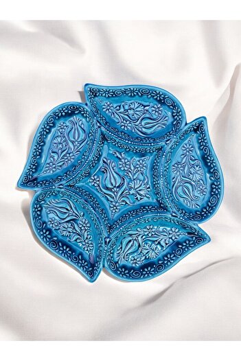 sharp&art Ceramic Snack Bowl and Breakfast Set - 3 Pieces and 6 Pieces, Embossed Pattern, 2 Different Color Options