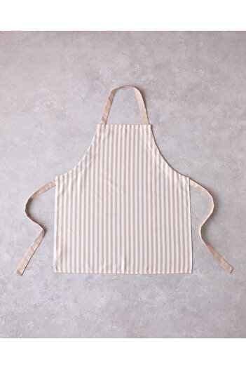 English Home Chef Polyester Kitchen Apron - 65x75 cm Beige
