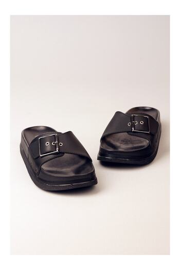 Pierre Cardin Pc 6787 Women's Anatomical Slippers Black