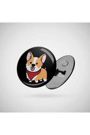 Fizello Welsh Corgi Puppy Desfășurător zâmbitor
