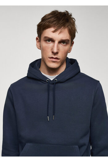 MANGO Woman Men's Navy Blue Sweatshirt -67130650