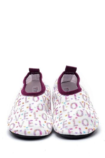 First Step Special Non-Slip Sole Pool and Sea Shoes Love