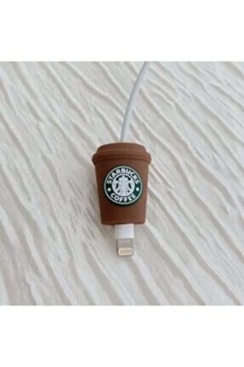 MY MÜRDÜM Cute Silicone Cable Protector Starbucks