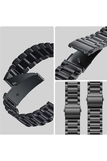 Fibaks Samsung Galaxy Watch 46mm (22MM) Krd-04 Smart Watch Band Metal Cord Strap Bracelet