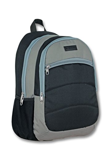 ÜMİT ÇANTA Ümit Bag for Boy - Cennec Junior High School College High School and Casual Black-Grey Backpack
