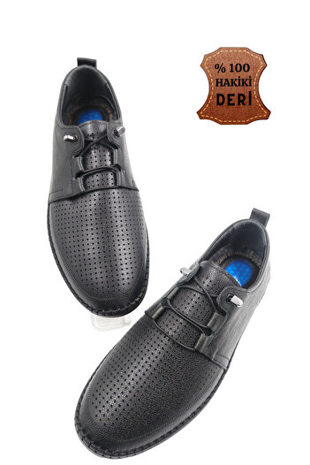 nazenintasarımlar Men's Ultra Light and Comfortable Leather Gel Casual Shoes - Inside and Outside Genuine Design