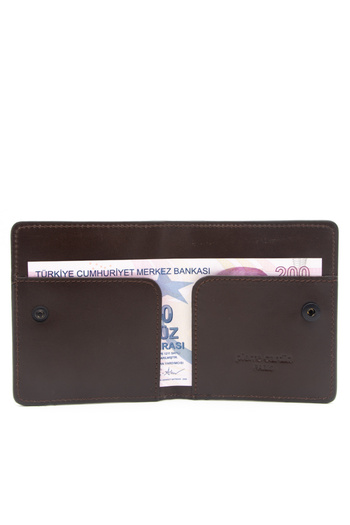 Pierre Cardin 0206D06 Model Brown Color Analin Leather Wallet