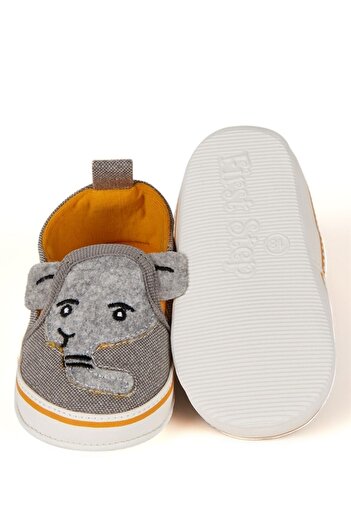 First Step Fil Bebek Nakışlı Patik Ilk Adım Ayakkabısı