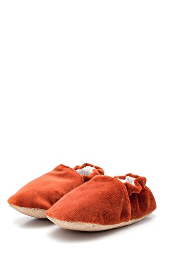 First Step Pamuk Astarlı Kaydırmaz Taban Patik-karamel-f-847