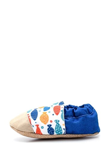 First Step Pamuk Astarlı Kaydırmaz Taban Patik-balık-f-833