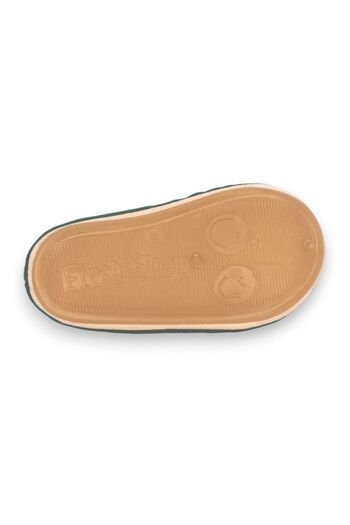 First Step Yeşil Kadife Kız Bebek Lastikli İlk Adım Babet-F-543