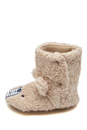 First Step 3D Feathered Teddy Bear Home Boots-f-862