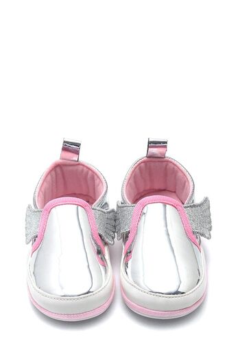 First Step Winged Flexible and Anti-Slip First Step Shoes-silver-f-537