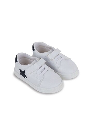 First Step Pantofi sport casual pentru băieți, albastru înstelat, cu velcro, pantofi sport-s-1000