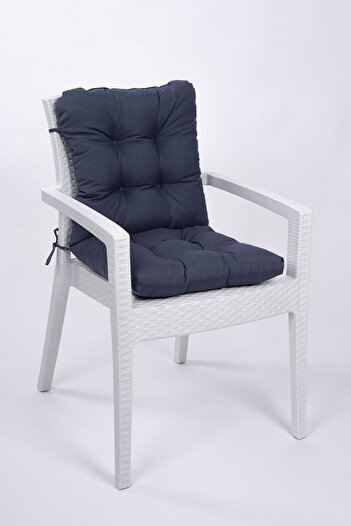 ALTINPAMUK Neva Pofidik Petrol Backrest Chair Cushion with Special Stitched Laces, 44X88 cm