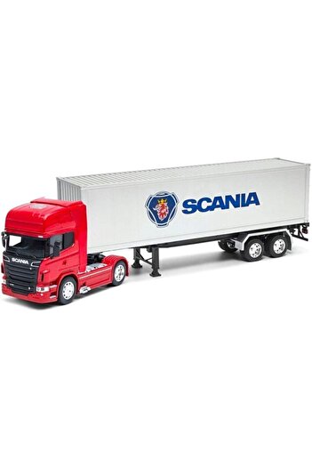 WELLY Scanıa V8 Metal Tır 1:32 Oyuncak Tır Dorseli Tır Scanıa Model Tırlar