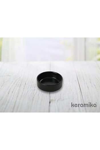 Keramika KERAMİKA MATTE BLACK POT & JAM BOWL - 8 CM