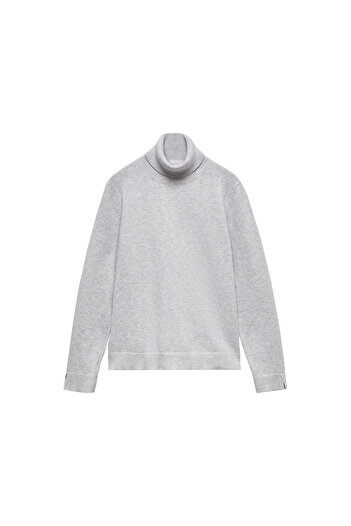 MANGO Woman Light Gray Girl's Sweater - Model67281505
