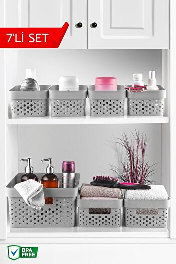 Nandy Home 7 Parça Çok Amaçlı Düzenleyici Penta Köşeli Sepet