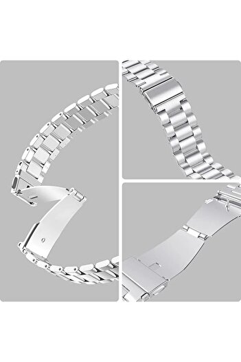 Fibaks Samsung Galaxy Watch 6 Classic 40 43 44 47 Mm Cord Stainless Steel Link Adjustable Cord