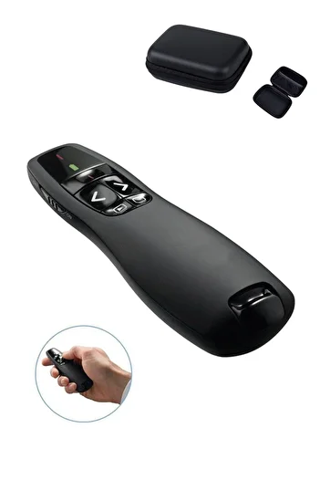 Streak Presentation Remote Wireless Presenter Laser Pointer with Carrying Case