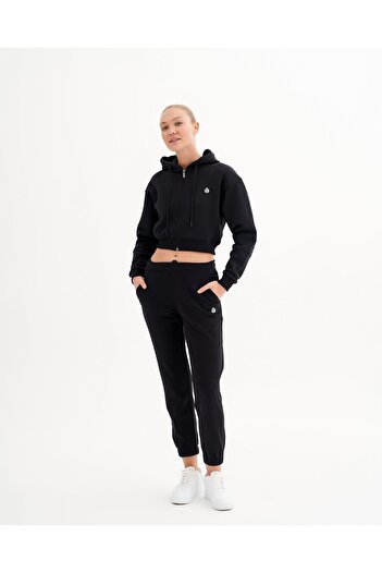 qlu Infinity Women's Black Sweatpants