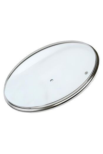 Doğuş Pot and Pan Glass Lid with Steam Hole, 18 Cm Dark Blue Holding Top