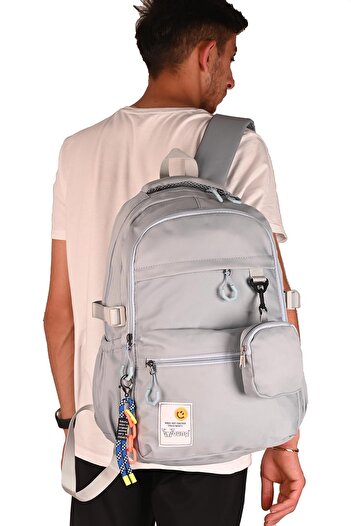 ÇÇS 51586 Model Unisex Gray School Backpack - Large Volume