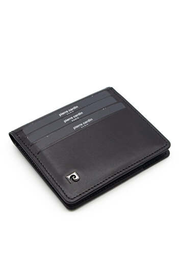Pierre Cardin 0206A55 Model Black Analin Leather Wallet