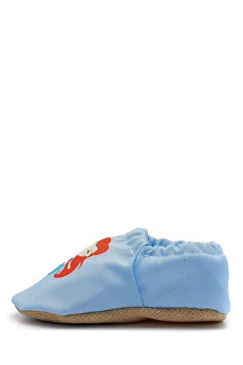 First Step Mermaid Kaydırmaz Taban Bebek Yazlık Patik Mavi , Ev Botu Terliği Kreş Ayakkabısı Panduf F-824